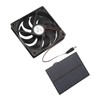 Outdoor Solar Panel Fan Kit Monocrystalline Silicon for Caravans Campers