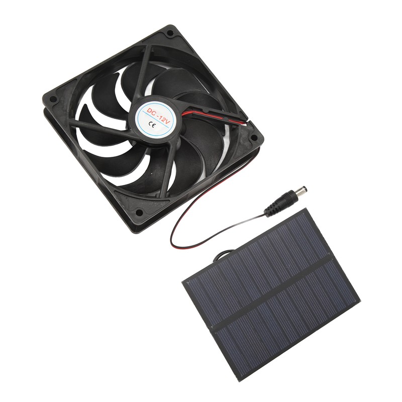 Outdoor Solar Panel Fan Kit Monocrystalline Silicon for Caravans Campers