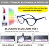 EYEURL Reading Glasses for Women 5 Pack Fashion Cat Eye
