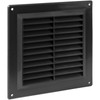 HVAC OV 4 x 4 Inch (Duct Opening Size) Black