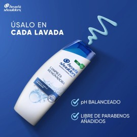 Shampoo Head & Shoulders Limpieza Renovadora, 250 Ml