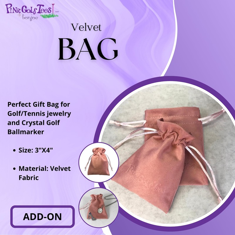 Bonjoc Golfballmarker Blume mit Kristallen mit magnetischem Hatclip (weiß/blau)