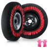 KFFKFF Automotive Snow Socks for Tires, Winter Traction Covers for