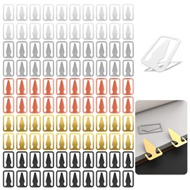 Sxutop Pack of 100 Book Page Markers, Small, Stainless Steel Mini Book Markers for Reading, Bookmarks, Mixed Thin Metal Bookmarks for Students, Reading, Page Mark (5 Colours)