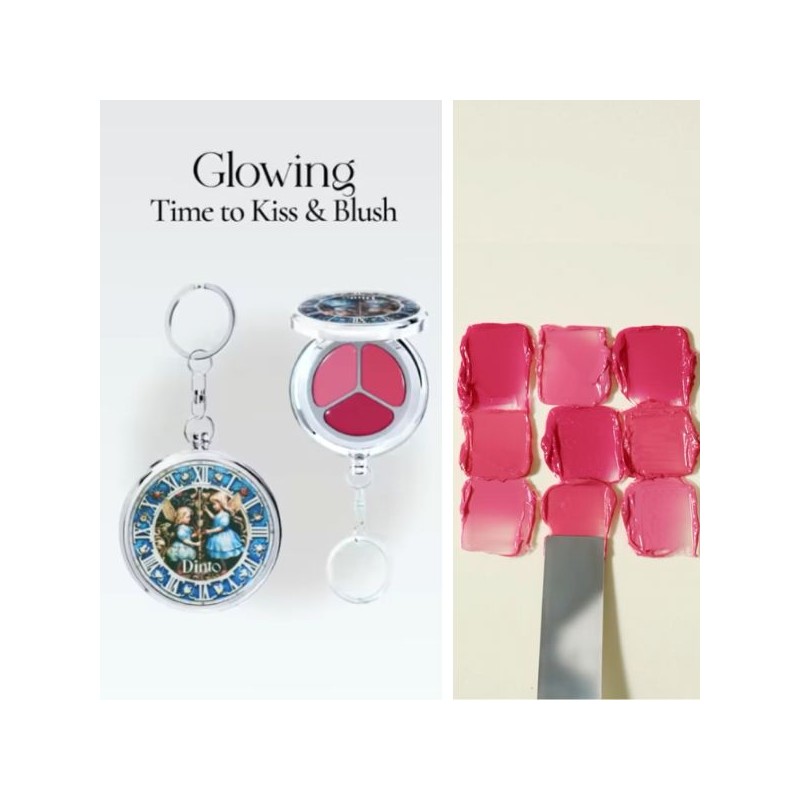 DINTO Glowing Time to Kiss and Blush 1ea, Color:651 Warm