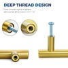 JOY DECOR 5 Pack Cabinet Handles, Gold Cabinet Pulls, 3