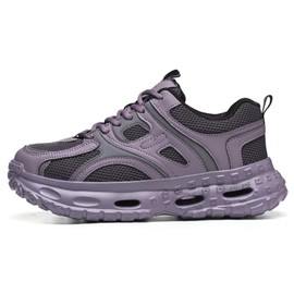 Blacklonng Steel Toe Shoes for Women Wide fit Indestructible Work Safety Shoes Men Lightweight Steel Toe Sneakers Slip on Resistant Breathable Puncture Proof Composite Toe Shoe 1218 Purple 41.5