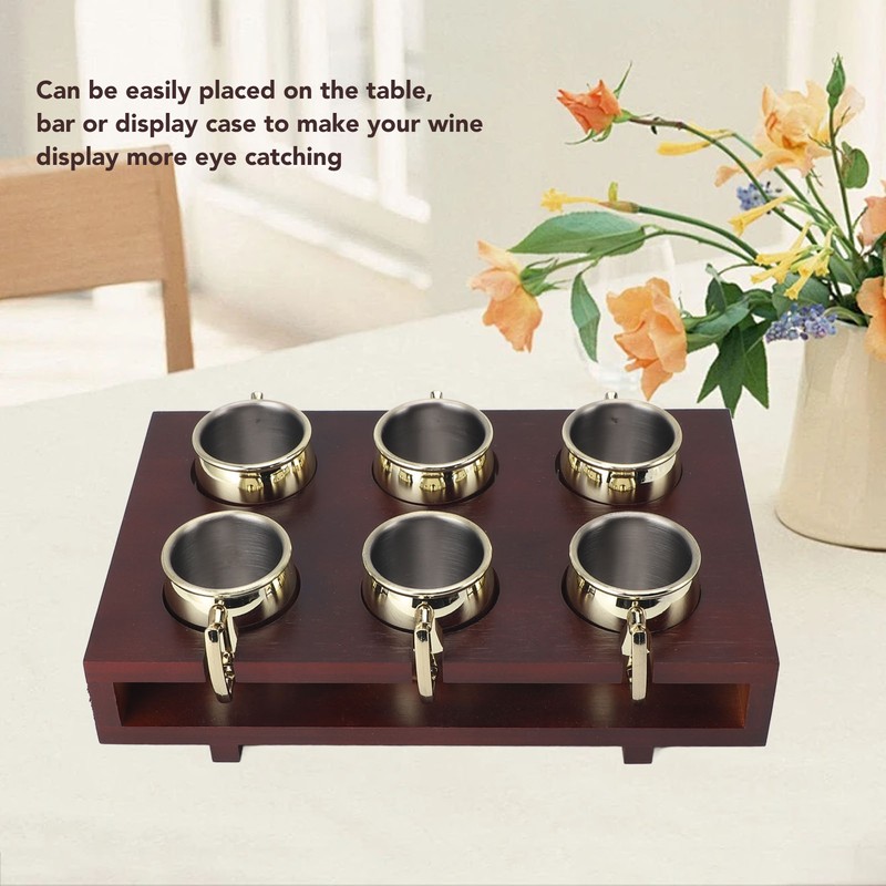 6Pcs Mule Mug Holder Set Sturdy Hammered Cocktail Drink Beer