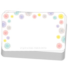 Kokoro Seal K-J08 Konpeito Mini Message Cards, Business Card Size, 100 Pieces, Made in Japan, High Quality Paper