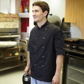 Dennys AFD Mens Chefs Jacket/Chefswear (M) (Black)