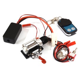 Integy CNC Machined T12 Realistic High Torque Winch w/ Remote for Scale Crawler 1/10