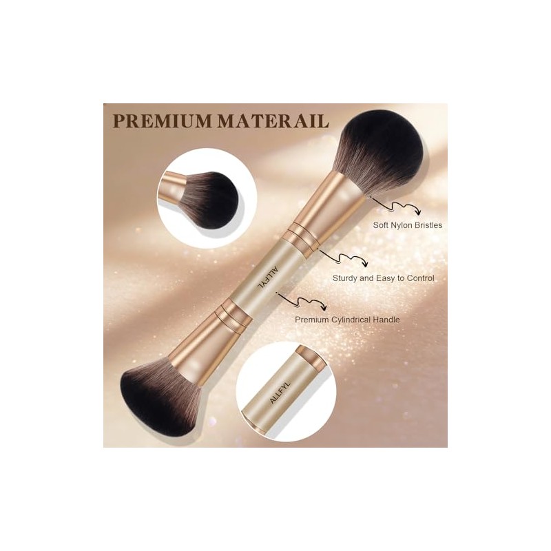 Set de Brochas de Maquillaje 6 Piezas Doble Punta, 12