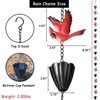 Aifeorzo Cardinal Rain Chain, 8.5Ft Rain Chains for Gutters and