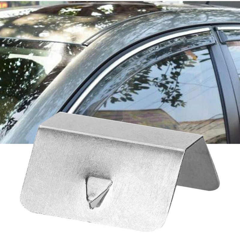 Suuonee Wind Deflector Clips, Universal Car Stainless Steel Wind Rain