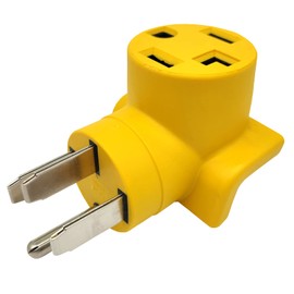 Parkworld 62886 NEMA 14-50P to 14-30R One Piece Compact Adapter RV to Dryer Adaptor Output 30amp 250Volt