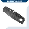 Hihaha Exterior Outside Door Handle Trim Cover Carbon Fiber Pattern