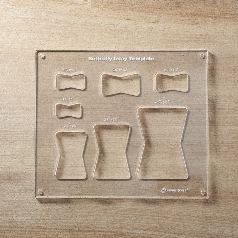 12 x 10 Inch Heart Inlay Template, Router and Decorative