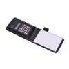 A7 NotePad PU Leather Notebook with Calculator,Handy Jotter Pocket Planner