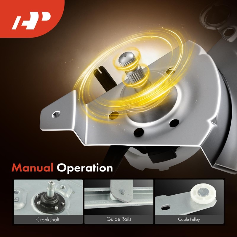 A-Premium Manual Window Regulator Compatible with Volvo VN 1998-1999 2004,