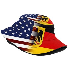 Funny Germany Flag Bucket Hat for Women Men Teens Travel Summer Germany Bucket Hats Packable Beach Sun Hat