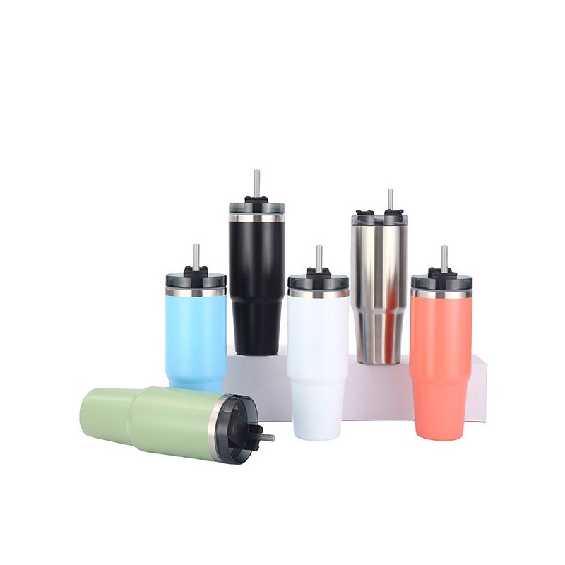 Free Focus Cleo Large Capacity 900ml Handle Tumbler Double Vacuum