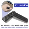 Wheelchair Brake Handle Cover for 0.67 Inch Flat Wheel Lock