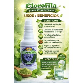 Clorofila Líquida El Fruty Súper Concentrada 500ml Natural                                                                                            