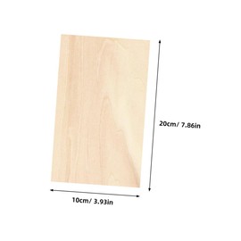 KONTONTY 10pcs Basswood Sheets for Crafts Rectangle Wooden Slices Unfinished Wood Planks DIY Wood Planks Basswood Sheets Material
