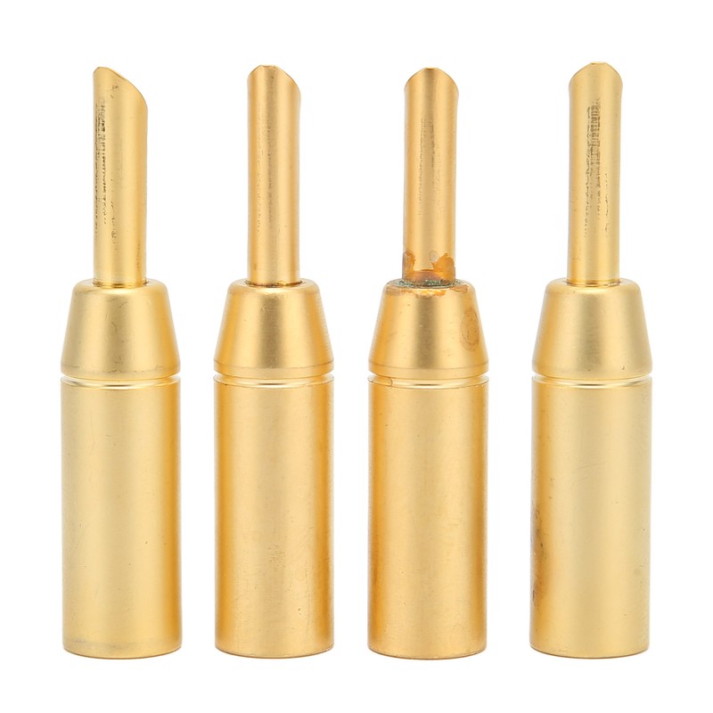4pcs BFA Banana Plug Brass Gold Plated Open Screw Speaker