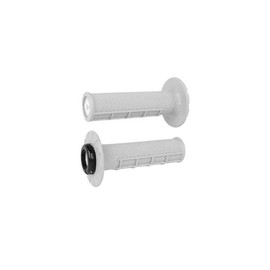 MP+ ODI Half Waffle 2.1 Lock-on ATV/PWC Grips (125mm) Pro Soft White- Thumb Throttle - USA Made