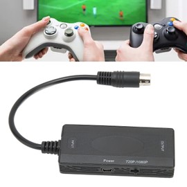 KIMISS Sega Saturn to HDMI TV Converting Sega Saturn to HD Black ABS Game Console Converter Drive Lossless for Ss to HD Multimedia Interface Adapter for HDTV
