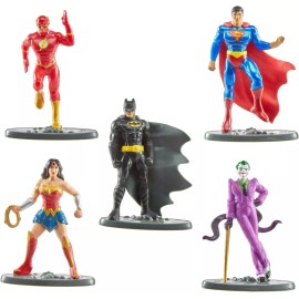 DC Justice League Collectible 2" tall Figures Set Party Gifts