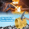 Fire Hydrant Hose Adapter, 1-1/2" NPT x 1-1/2" NST (NH)
