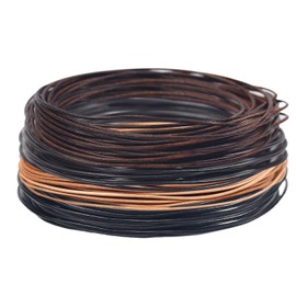 RUBY Approx. 20 m x 2 mm Genuine Leather Strap, Classic Leather Cord Chain, Leather Bands for Chains, Leather Cord for DIY Jewellery such as Bracelets, Necklaces and Watch Bracelets (Brown 2 mm)