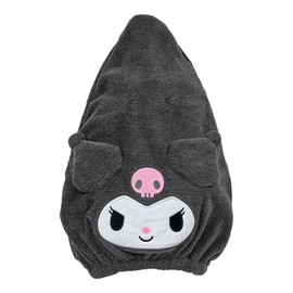 Sanrio 067610 Chrome Face Cap Towel, Body: 85% Polyester, 15% Nylon, Ribbon, Face, Filling: 100% Polyester, One Size Fits Most Adults