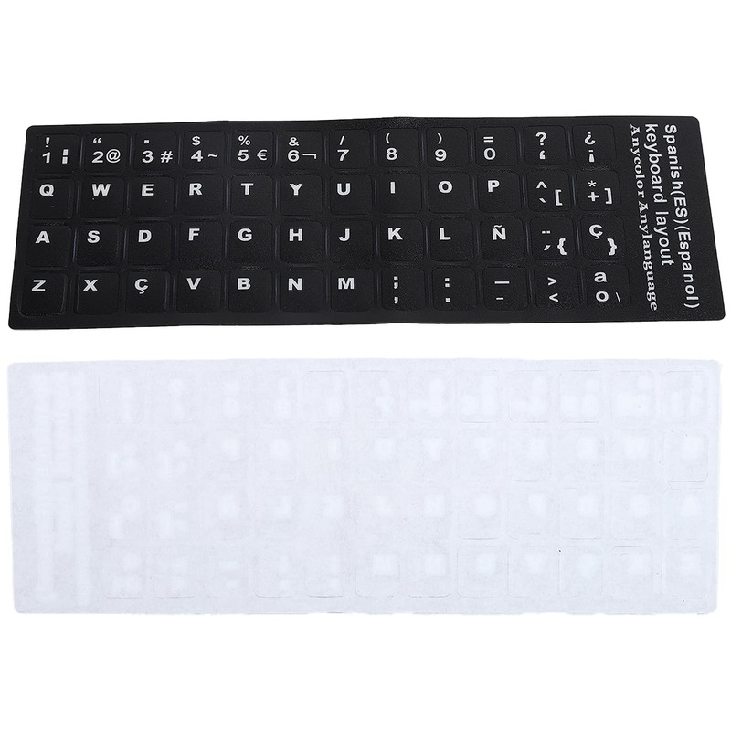 KIMISS Etiqueta Engomada del Teclado en Español, Piezas de Repuesto