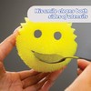 Scrub Daddy Colour Smiley Sponge, Cleaning Sponges, Texture Change, Scratch-Free