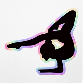 Holographic Decal Stickers of Gymnast 1 Premium Waterproof Vinyl Decal Stickers for Laptop Phone Accessory Helmet Car Window Mug Tuber Cup Door Wall Decoration ANDVER3733520HO