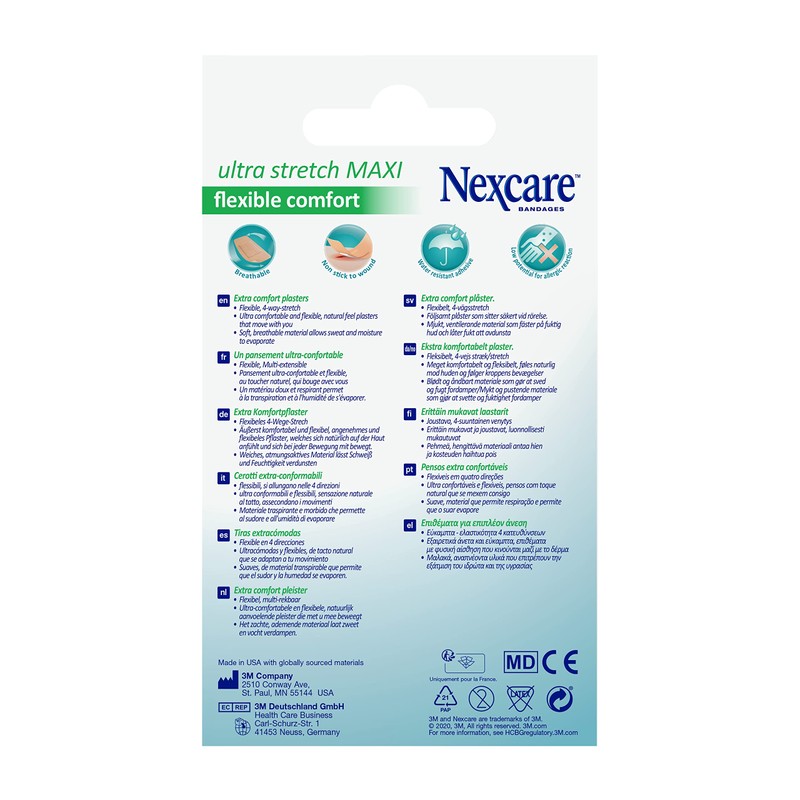 Nexcare Ultra Stretch Maxi Comfort Flexible Plasters 50 mm x