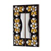 Spanish Flower Ceramic House Number Tiles 7.5cm x 3.5cm Filigree