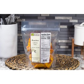 Bella Viva Orchards Dried California Yellow Peaches, 1 lb of Dried Fruit