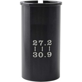Black for Bicycle Accessories Seat Post Adapter Shim Bike Seatpost Tube Reducing Sleeve Aluminum Alloy for Mountain Bike,Bike Seat Posts,Seats and Saddles（27.2mm to 30.9mm),Parts and Components