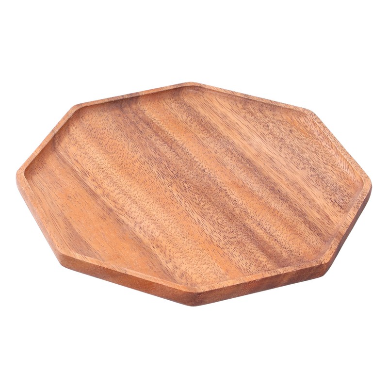 Tea Plate Natural Wood Environmental Protection Uniform Texture Odorless Serving