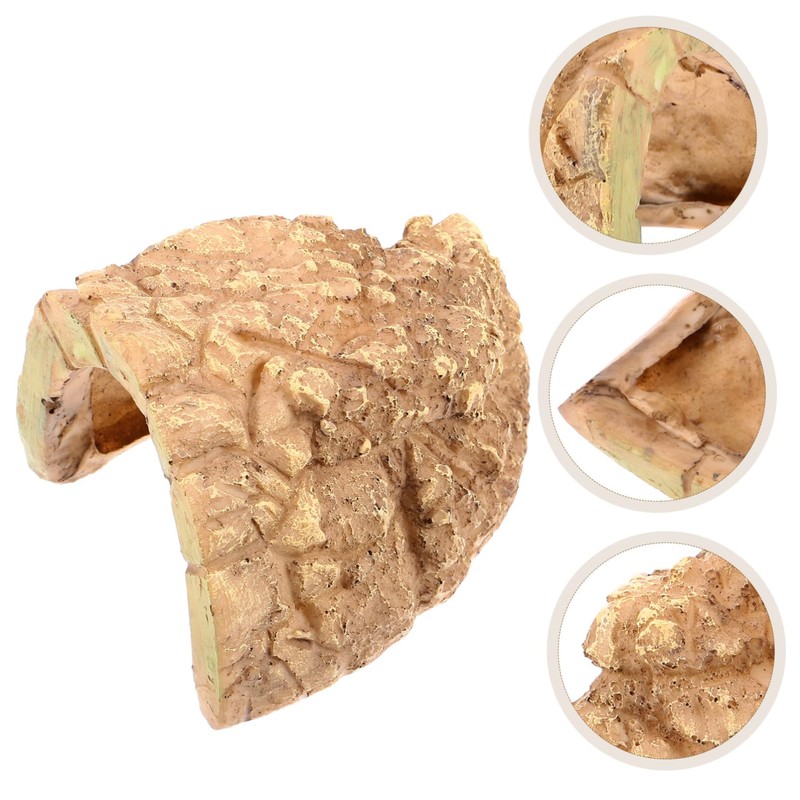 SUPVOX Reptile Hideout Cave Resin Habitat for Turtles Bearded Dragons