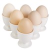 Ceramic Soft Hard Boiled Egg Cups Holder Set of 6