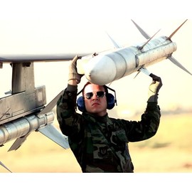 History Galore 24x36 Gallery Poster, AIM9 Sidewinder Underwing Pylon and AIM120 AMRAAM Wingtip Carried by Lightweight F16 Fighter