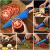 Wanbasion Blue Stainless Steel Knife Set, Sharp Kitchen Knife Set