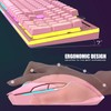 RedThunder K10 Wireless Gaming Keyboard and Mouse Combo, LED Backlit