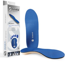SoleAid IV Performance Insoles - Cork Blend, Medium-Flex Arch Support, Orthotic Inserts for Daily Life on Your feet (Women Size 9-9.5 / Men Size 7-7.5)