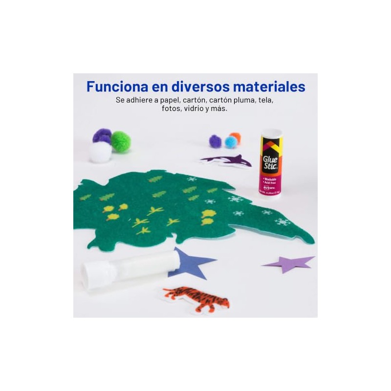 Avery 98095 Pegamento en Barra Glue Stick en Blister, 6